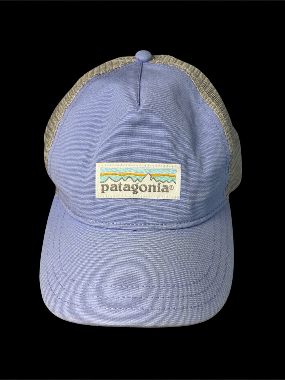 Patagonia Trucker Hat Womens One Size Lavender / Purple P-6 Label Layback Mesh